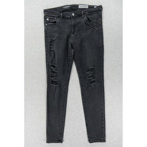 Adriano Goldschmied THE LEGGING ANKLE Super Skinny Distressed Jeans (Women's 31) - Picture 1 of 7